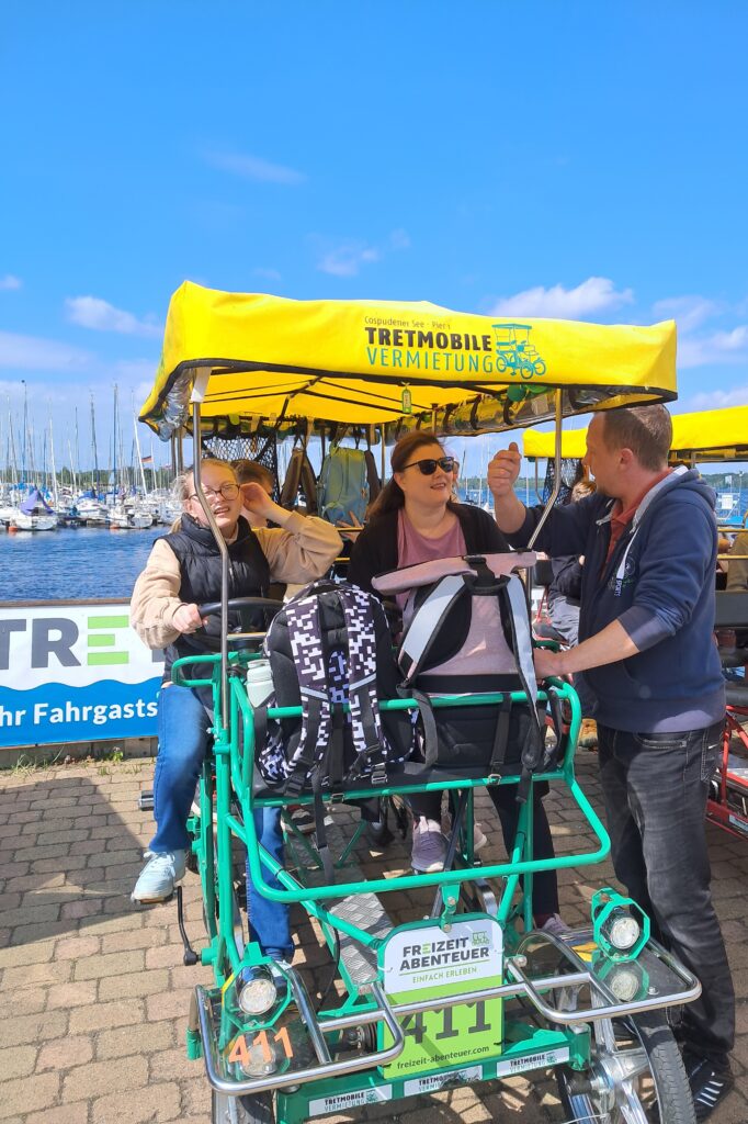 die 8a auf einen Tretmobil an den Copudener See